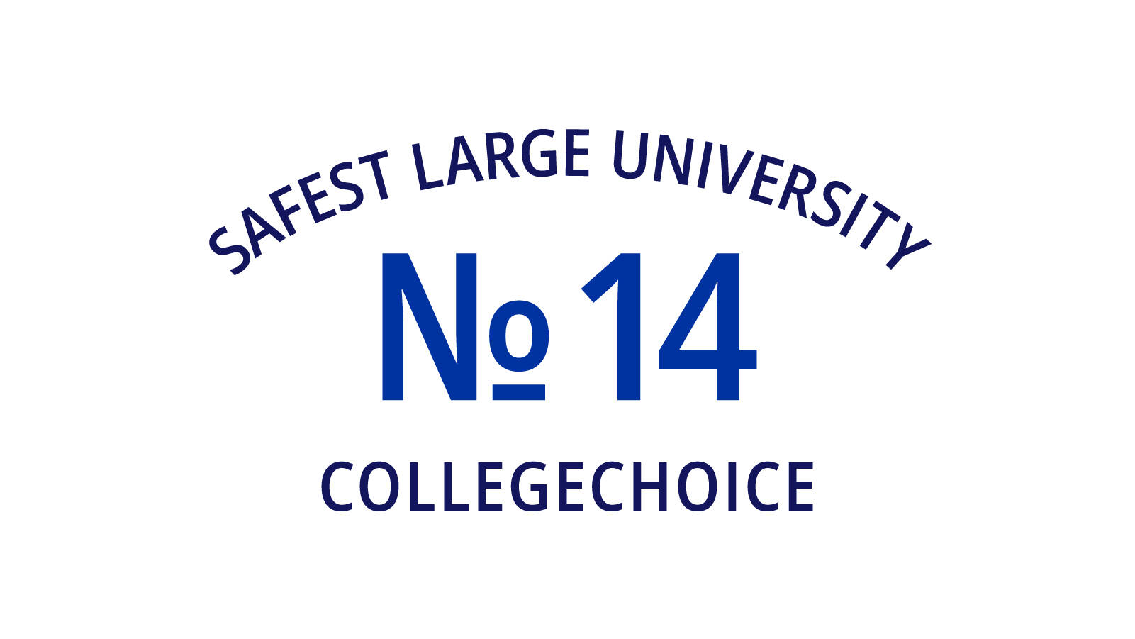 Number 14, Safest Large University, CollegeChoice.